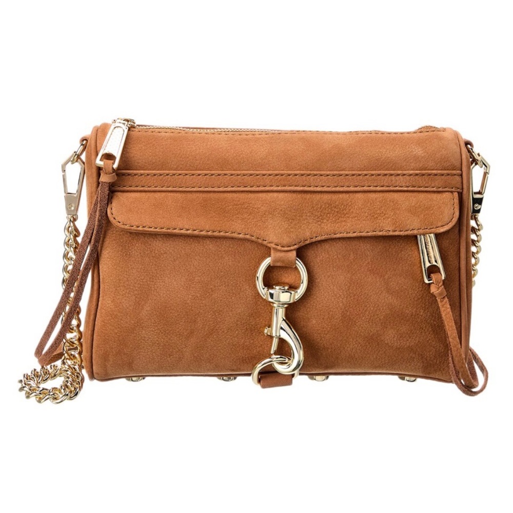 Rebecca Minkoff M.A.C. Mini Suede Crossbody in Nutmeg